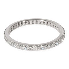 TIFFANY & Co. Soleste Platinum Full Circle Diamond Band Ring 6