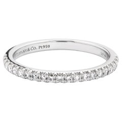 Tiffany 
Co. fascia in platino con mezzo diamante Soleste