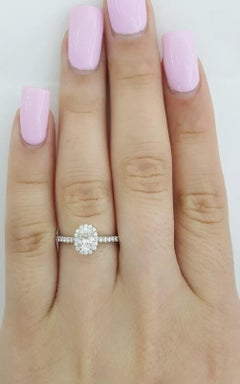 Tiffany & Co. Soleste Verlobungsring aus Platin mit Halo-Halo