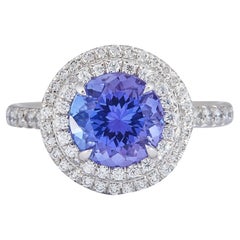 Tiffany & Co. Soleste Platinum Tanzanite Diamond Ring