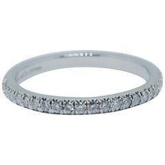Tiffany & Co. Soleste Round Brilliant Diamond Band Ring in Platinum