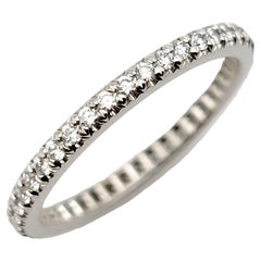 Tiffany & Co. Soleste Round Brilliant Diamond Full Eternity Platinum Band Ring