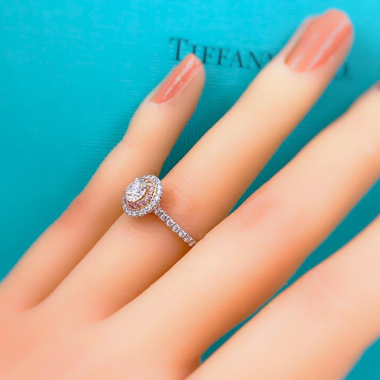 Tiffany and Co Soleste Round Diamond Carat Pink Diamonds