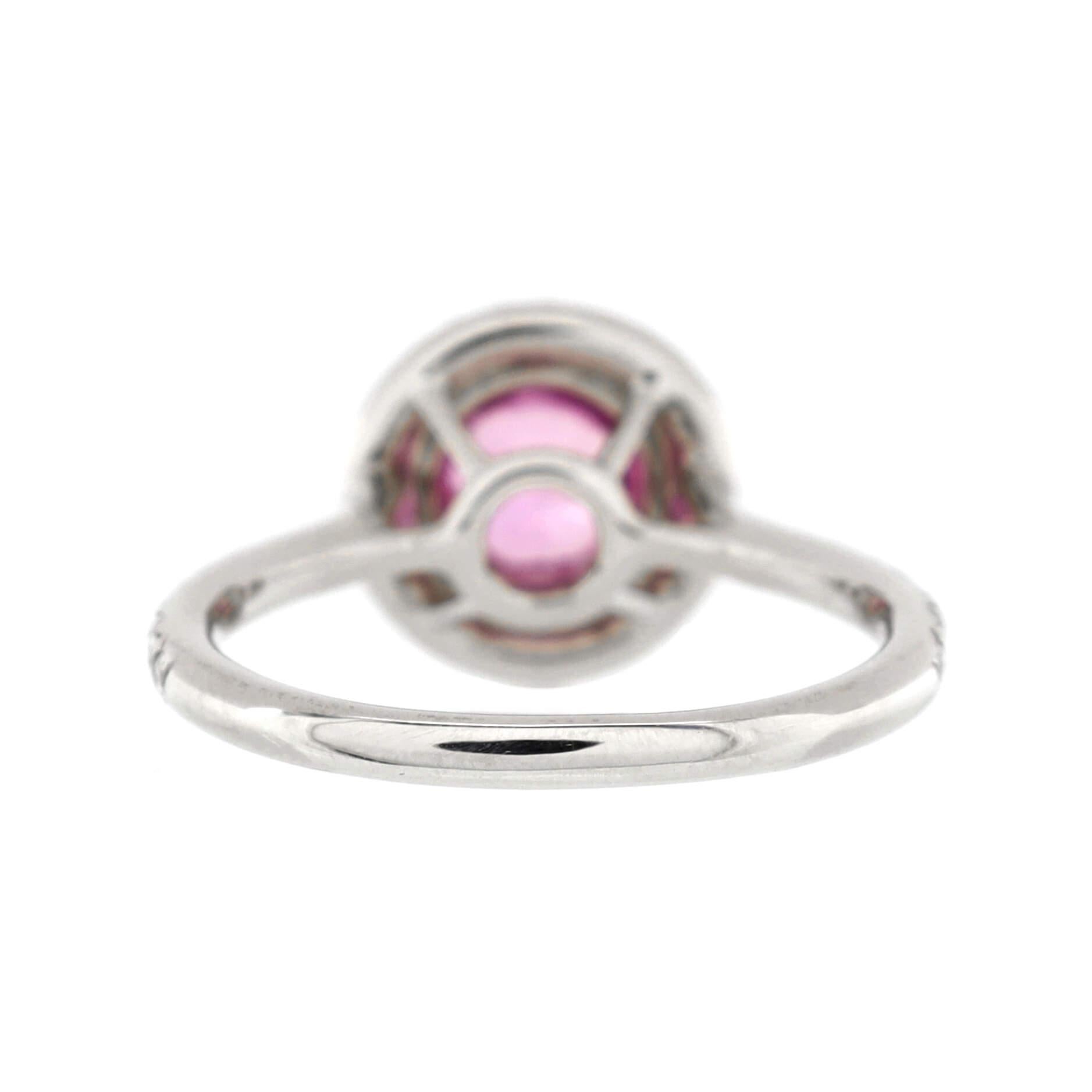 tiffany pink sapphire ring