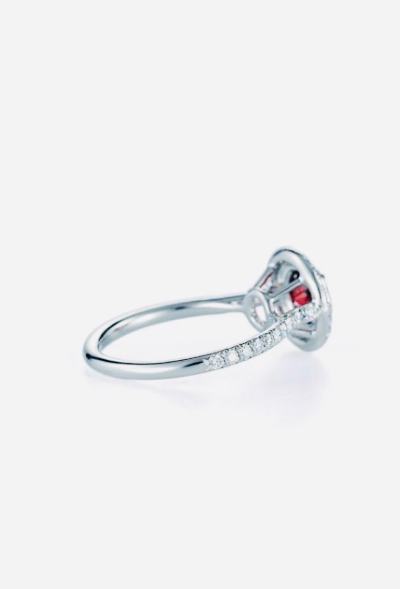 Tiffany & Co Soleste rubis et diamants en platine. Pour femmes en vente