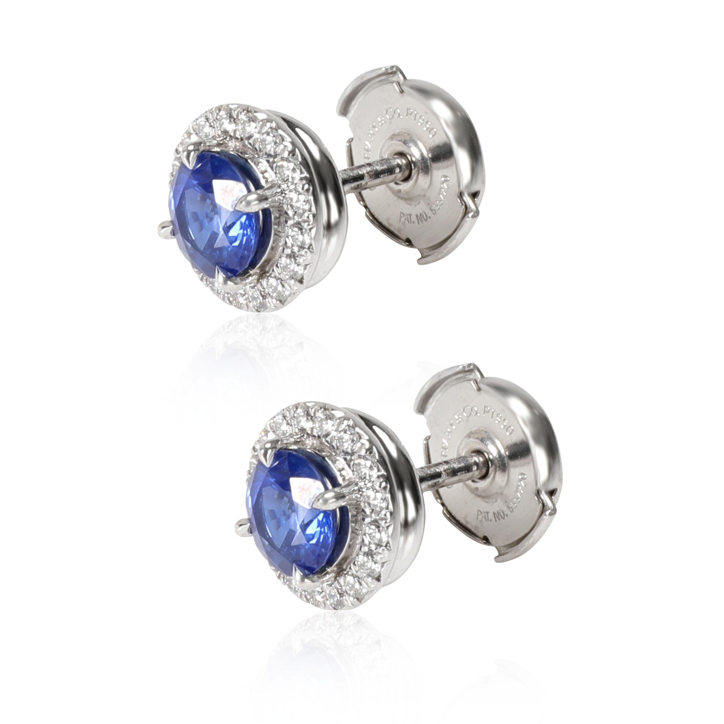sapphire diamond earrings tiffany