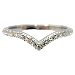 Tiffany & Co. Soleste Semi- Eternity Diamond 'v' Band Ring in Polished Platinum