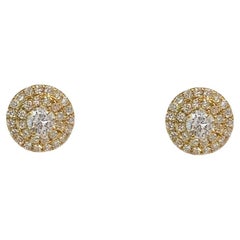 Tiffany & Co. Soleste Stud Diamonds Earrings in 18k Yellow Gold
