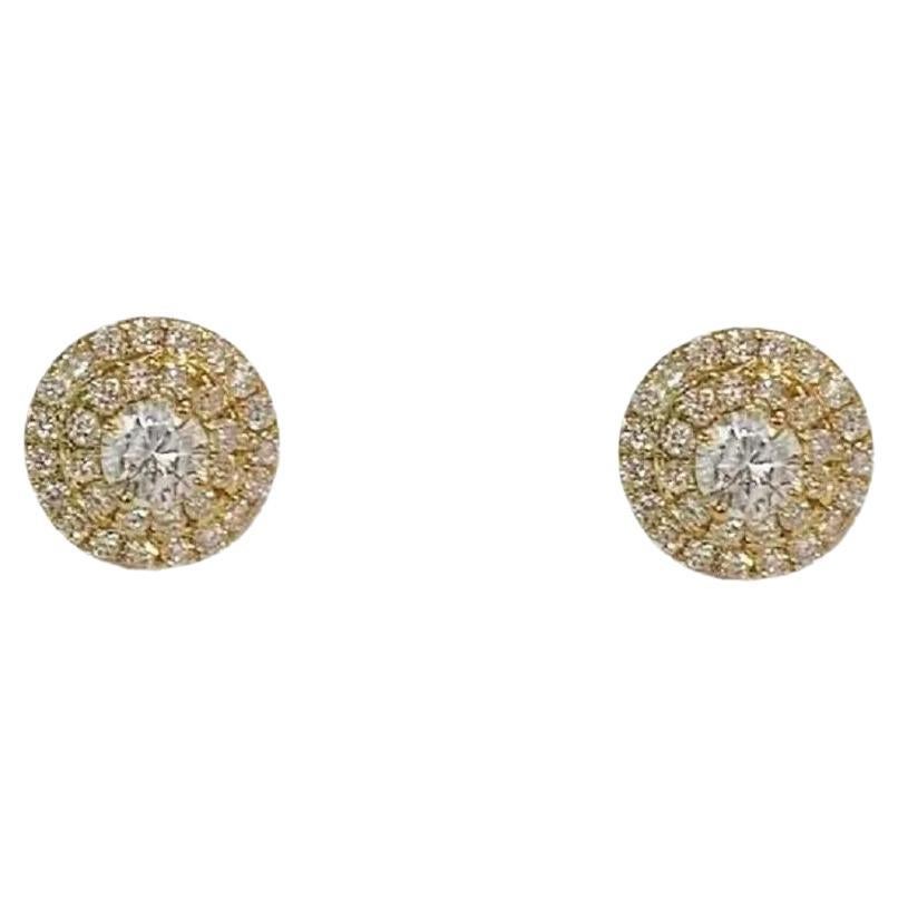 Tiffany & Co. Soleste Clous d'oreilles en or jaune 18 carats et diamants en vente