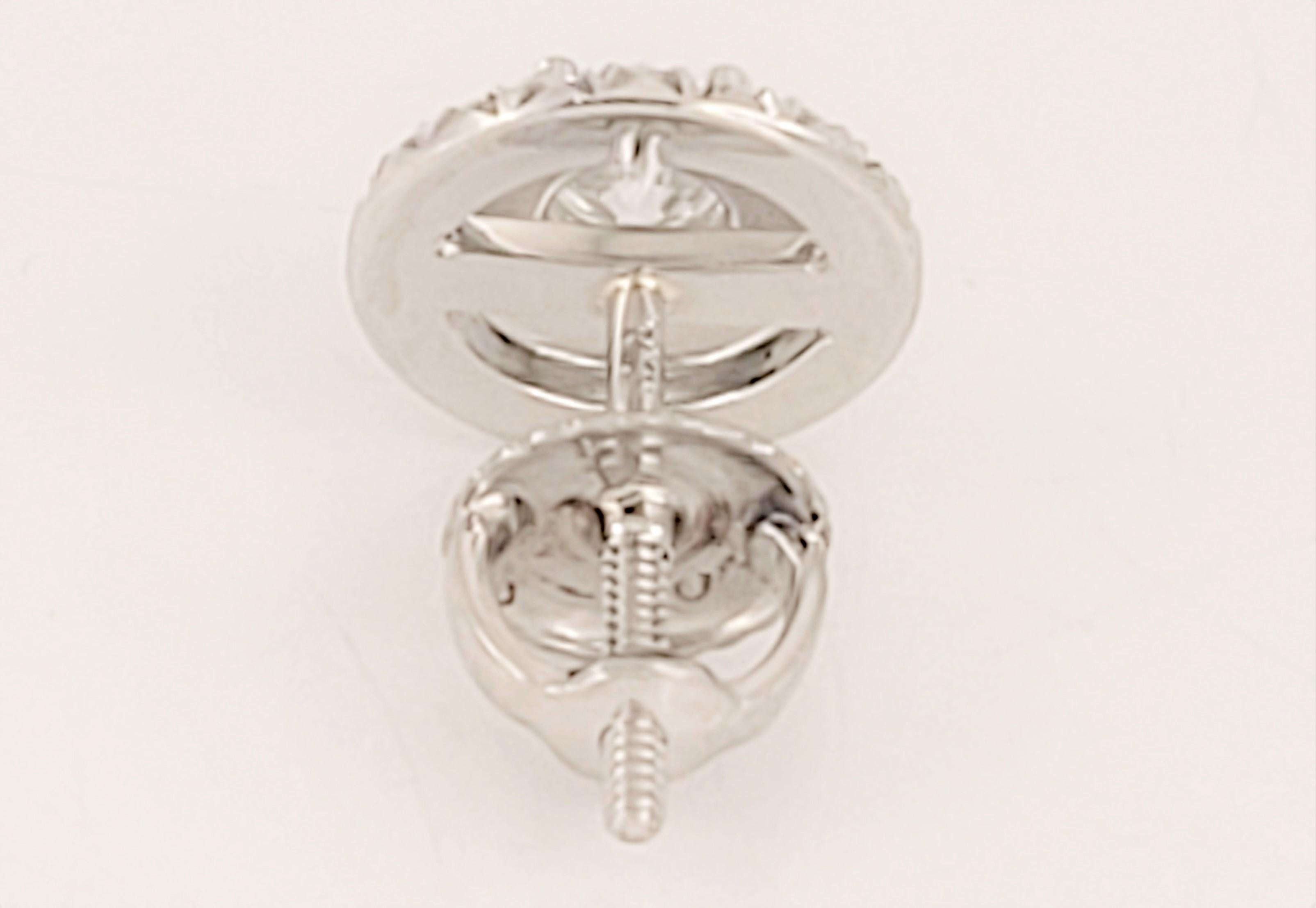 Tiffany & Co. Soleste Stud Diamonds Earrings in Platinum For Sale 1