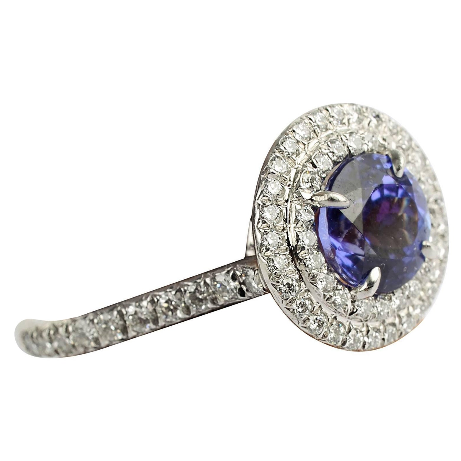 Tiffany & Co. Anillo Soleste Tanzanita y Diamante en venta