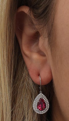 Tiffany & Co. Soleste Tourmaline & Diamond Dangle Earrings