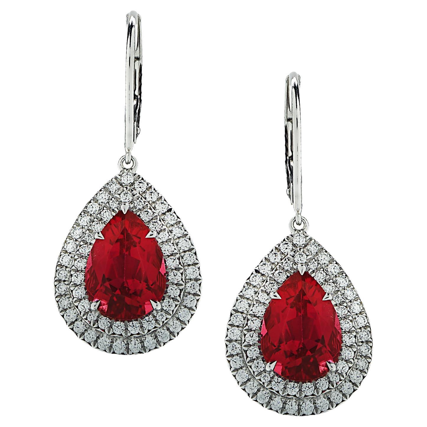 Tiffany & Co. Soleste Tourmaline & Diamond Dangle Earrings For Sale