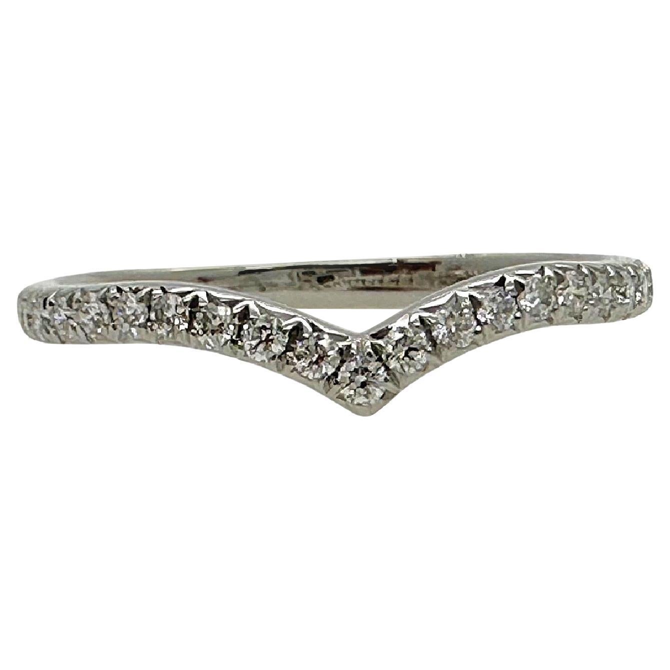 Tiffany & Co. Soleste V Ring mit Diamanten 0,17n tcw in Platin Größe 5