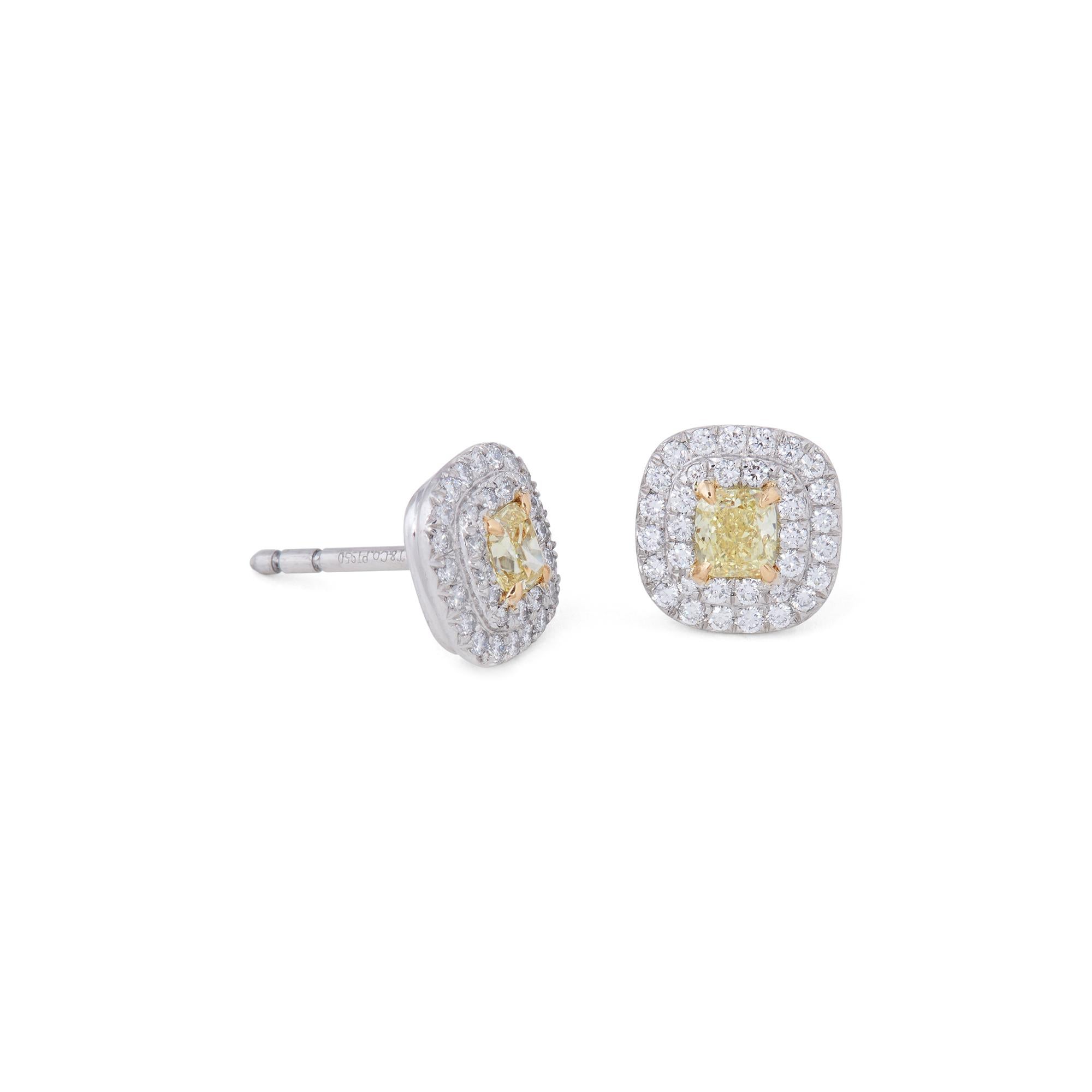 tiffany yellow diamond earrings