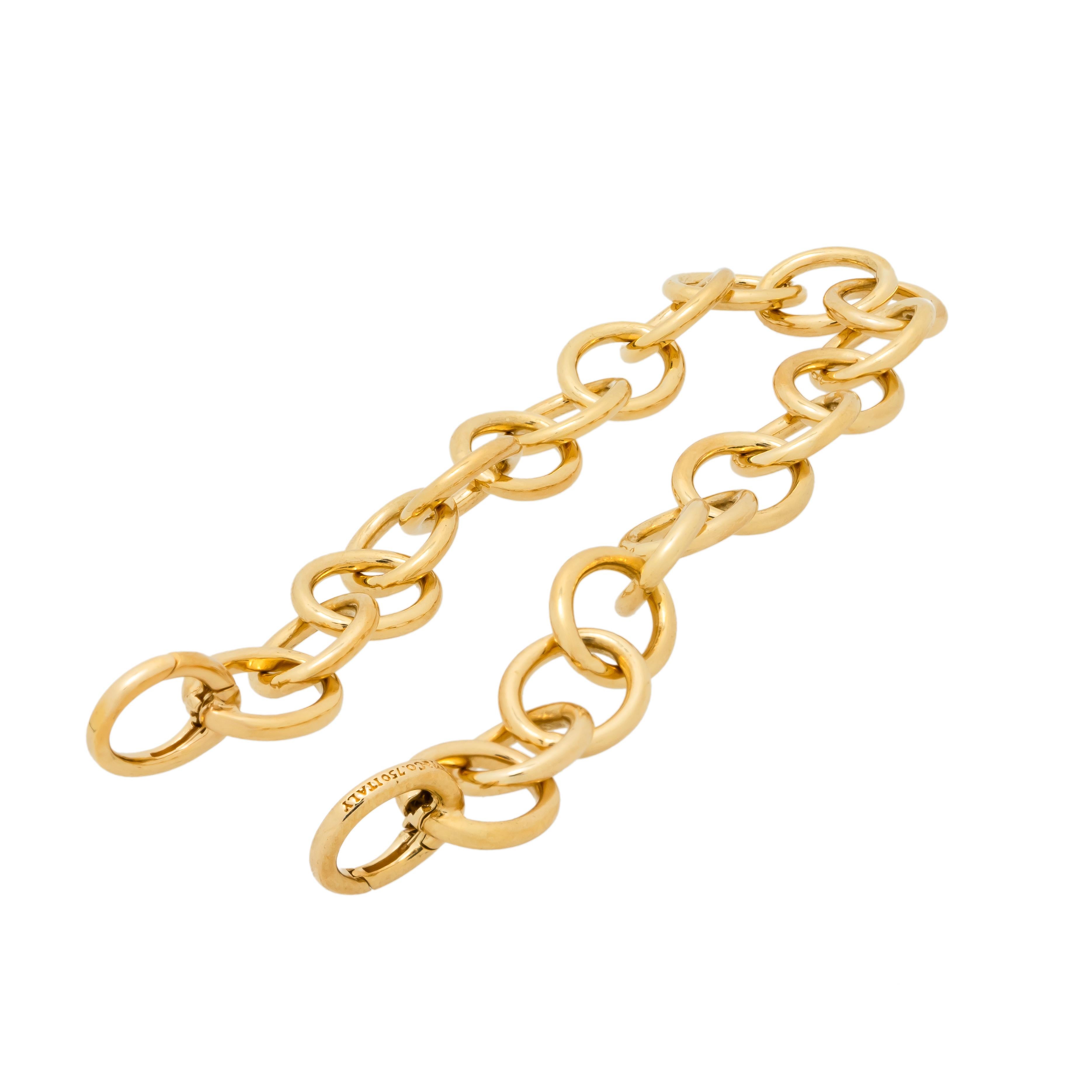Women's Tiffany & Co. Solid Yellow Gold Oval Link Bracelet