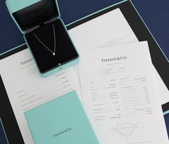 Tiffany & Co, Solitaire 0.20 Carat H/VS1 Diamond Necklace