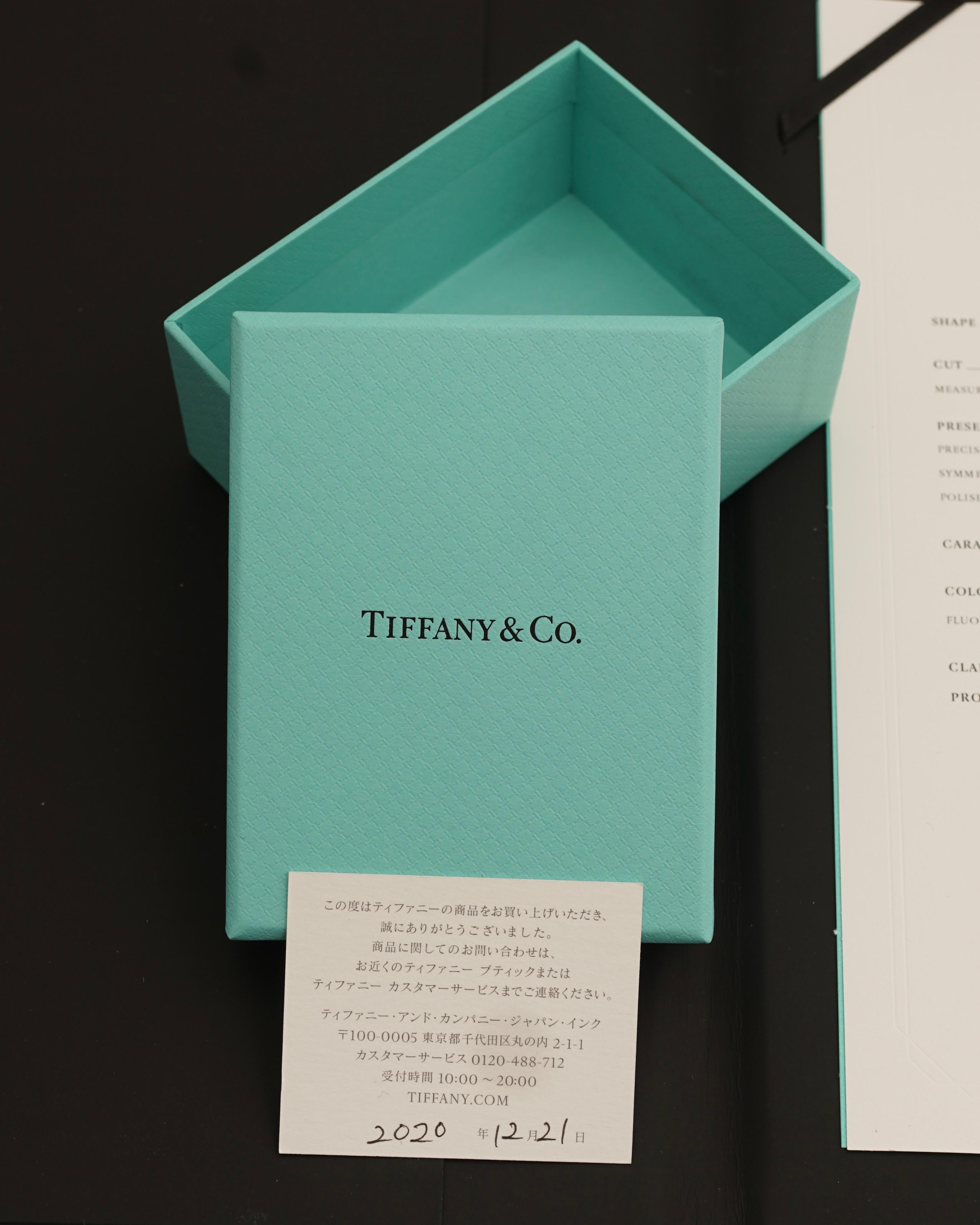 Tiffany & Co, Solitaire 18K Ping Gold 0.22 Carat G/VVS1 Diamond Necklace Damen im Angebot