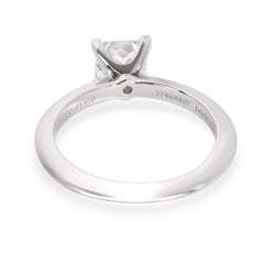 Tiffany & Co. Solitaire Diamond Engagement Ring in Platinum E VVS1 0.97 Carat