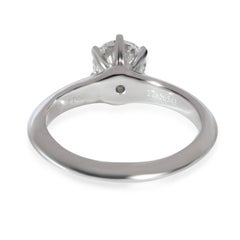 Tiffany & Co. Solitaire Diamond Engagement Ring in Platinum F VS2 0.93 CTW