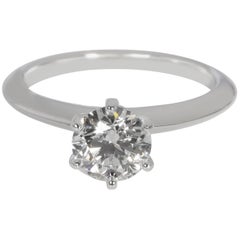 Tiffany & Co. Solitaire Diamond Engagement Ring in Platinum 'G VS2 1.00 Carat'