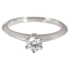 Tiffany & Co. Solitaire Diamond Engagement Ring in Platinum H VS1 0.32 CTW