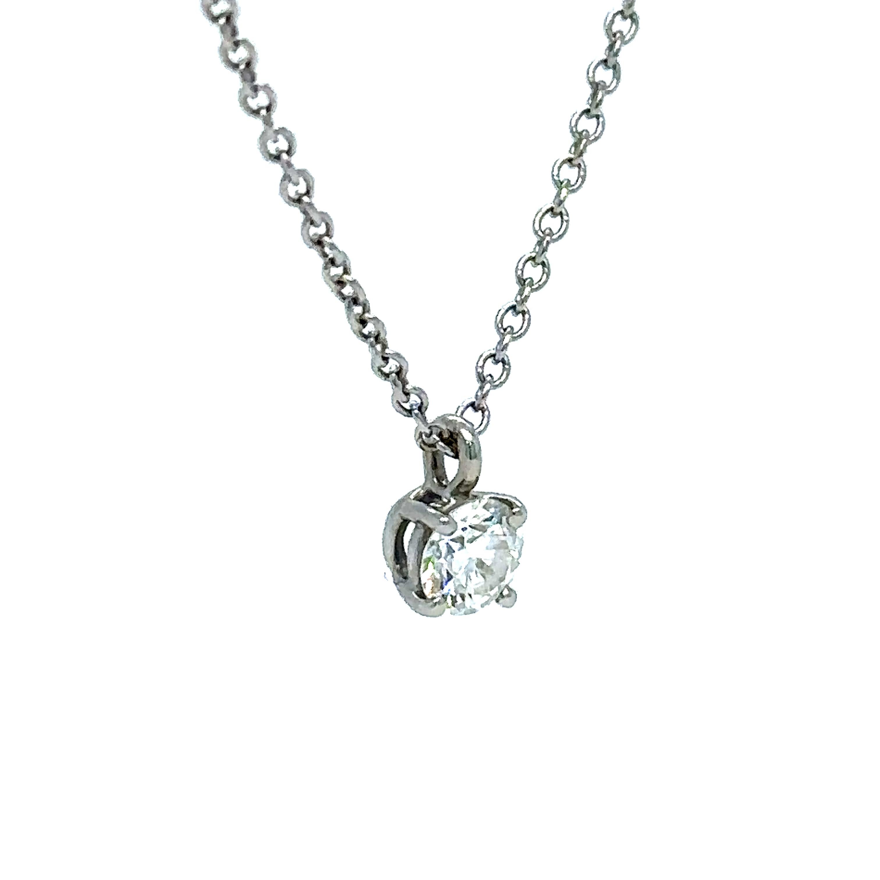 solitaire diamond necklace tiffany