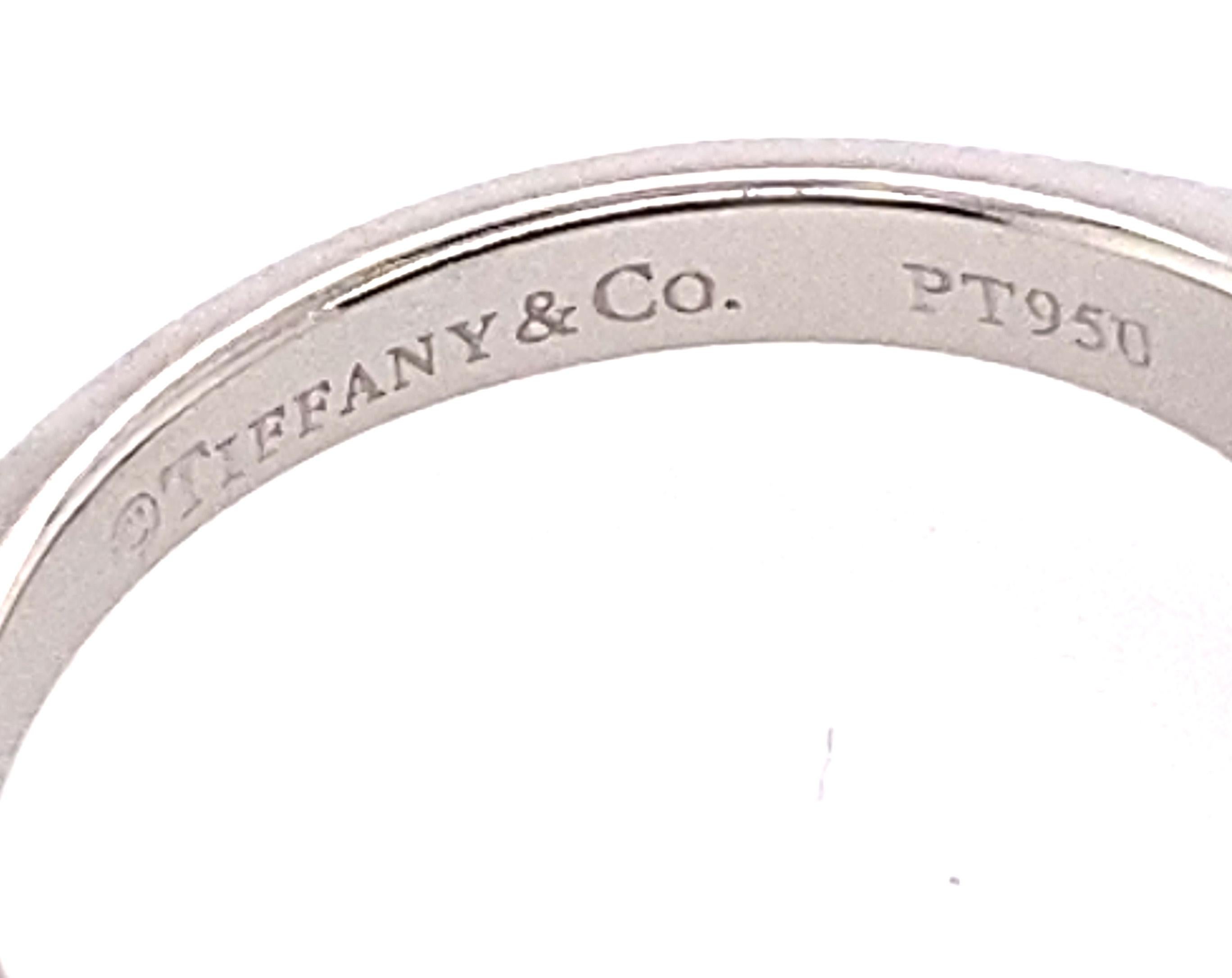 Tiffany & Co, bague de fiançailles solitaire en platine 1,10 carat H-VS2 Excellent état - En vente à Dearborn, MI