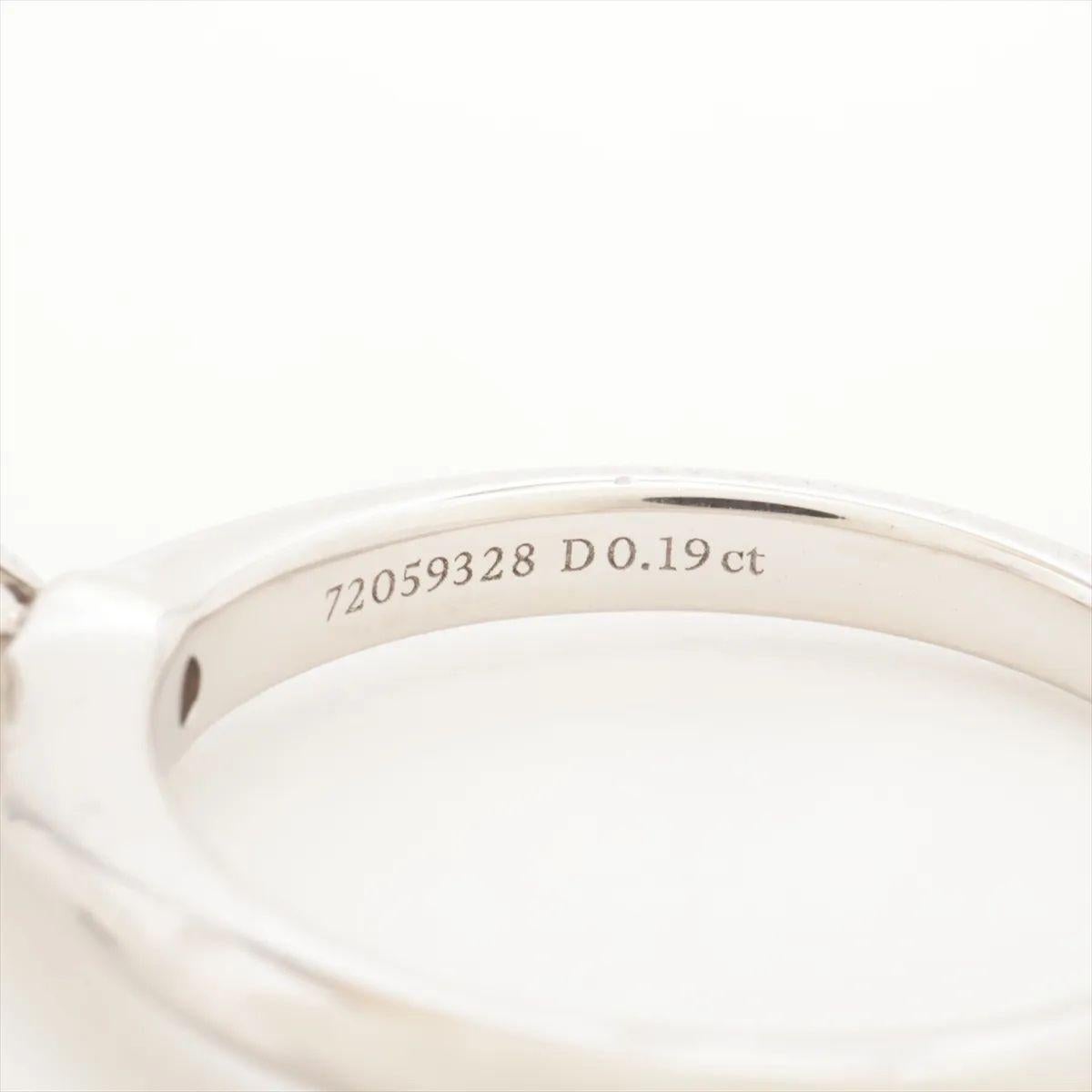 Tiffany & Co. Solitaire Diamond Ring Platinum For Sale 1