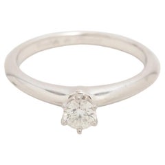 Tiffany & Co. Solitaire Diamond Ring Platinum