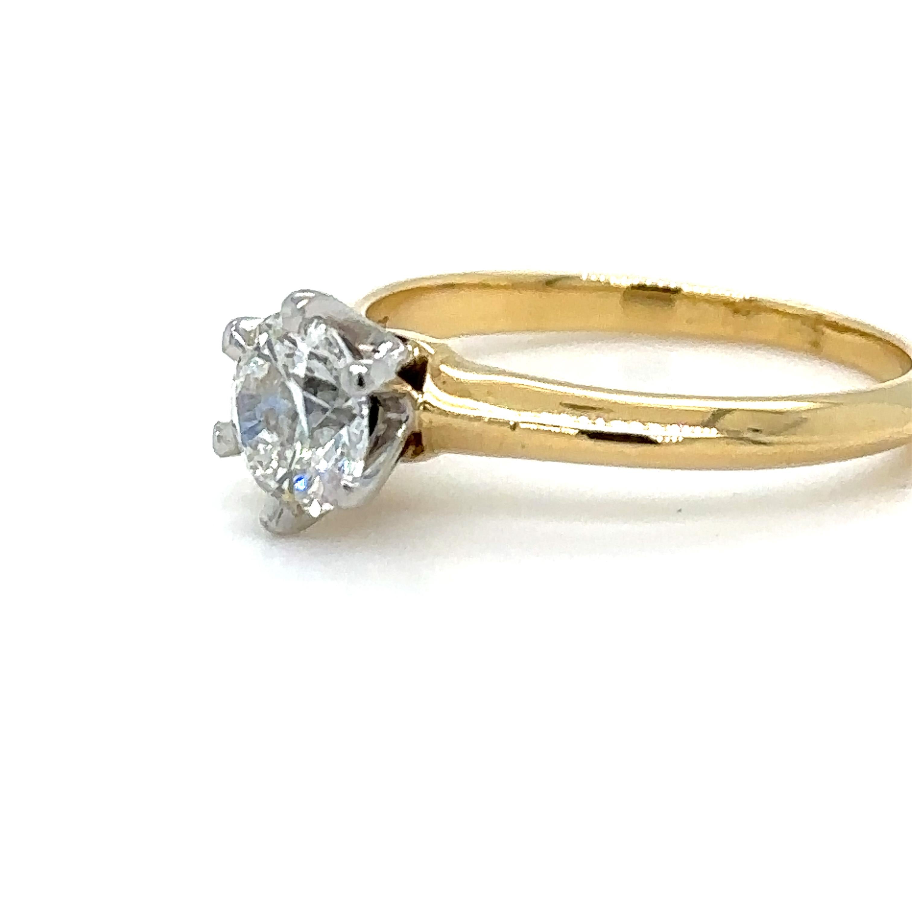 Tiffany & Co Solitaire Engagement Ring 0.82ct In Excellent Condition For Sale In SYDNEY, NSW