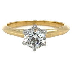 Antique Tiffany & Co Solitaire Engagement Ring 0.82ct