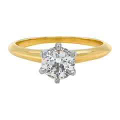 Tiffany & Co Solitaire Engagement Ring 0.82ct