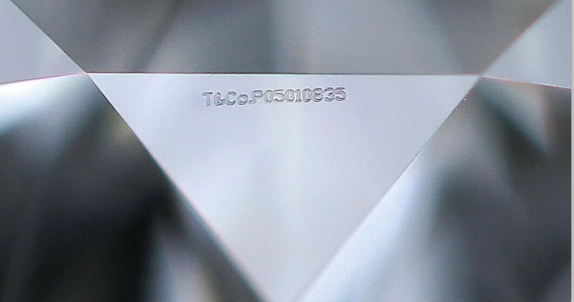 Tiffany & Co. Solitaire Engagement Ring .50 Ct GVVS2 in Platinum Excellent Cut In Excellent Condition In New York, NY