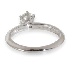 Tiffany & Co. Solitaire Engagement Ring in Platinum F VVS2 0.53 CTW