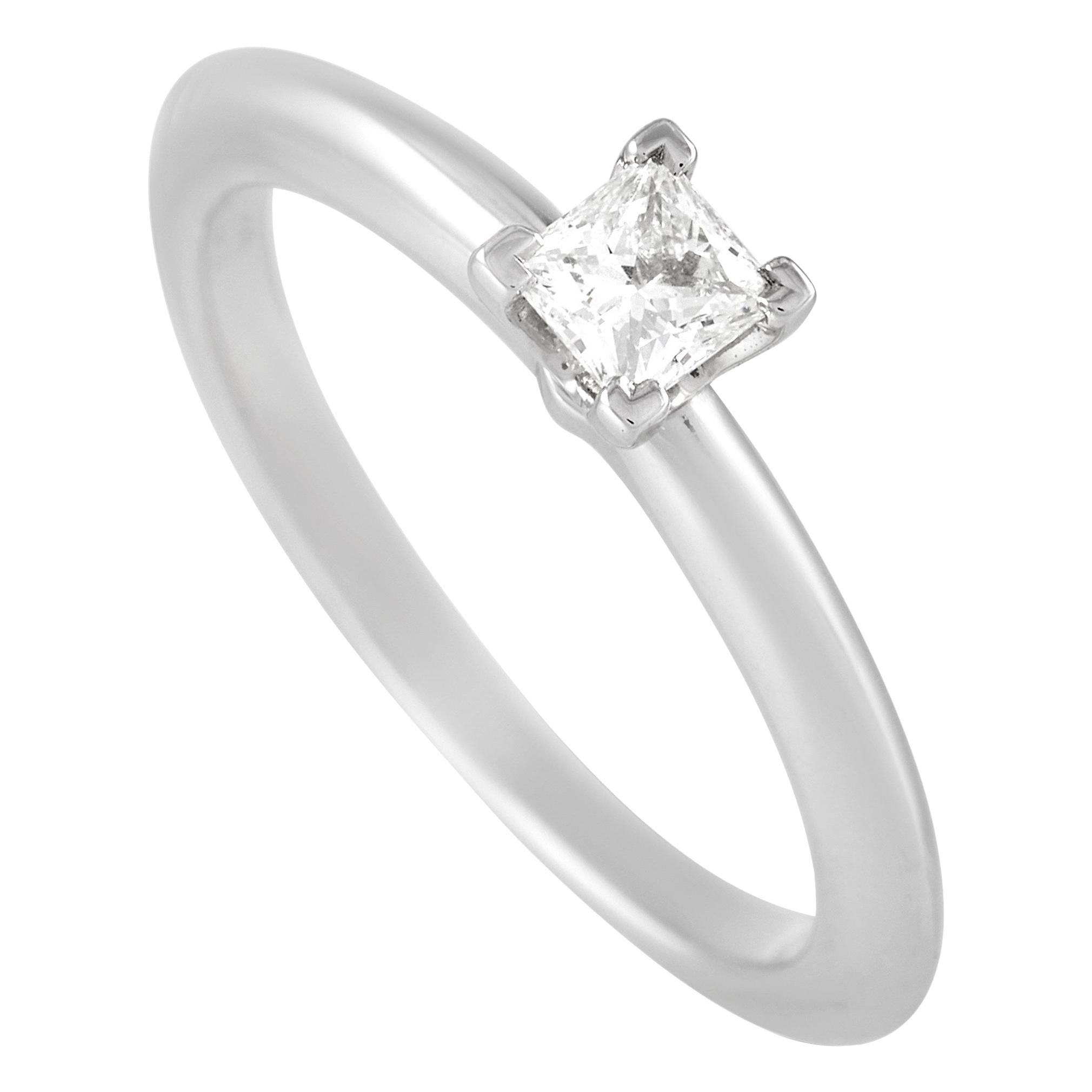 Tiffany & Co. Solitaire Platinum 0.20 Carat Diamond Ring