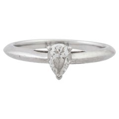 Tiffany & Co. Solitaire Ring with Diamond Drop Approx. 0.35 Ct
