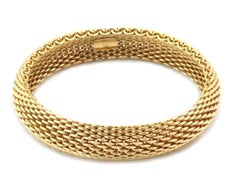 Tiffany & Co. Somerset 18k Yellow Gold Mesh Flex Bracelet