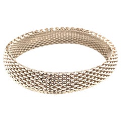 Tiffany
Co Somerset Bangle M 7.5" Sterling Silver 17 mm Estate