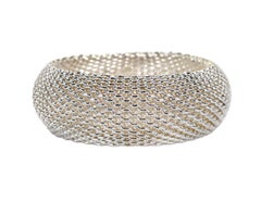 Tiffany & Co. Somerset Collection Extra Wide Sterling Silver Bangle Bracelet