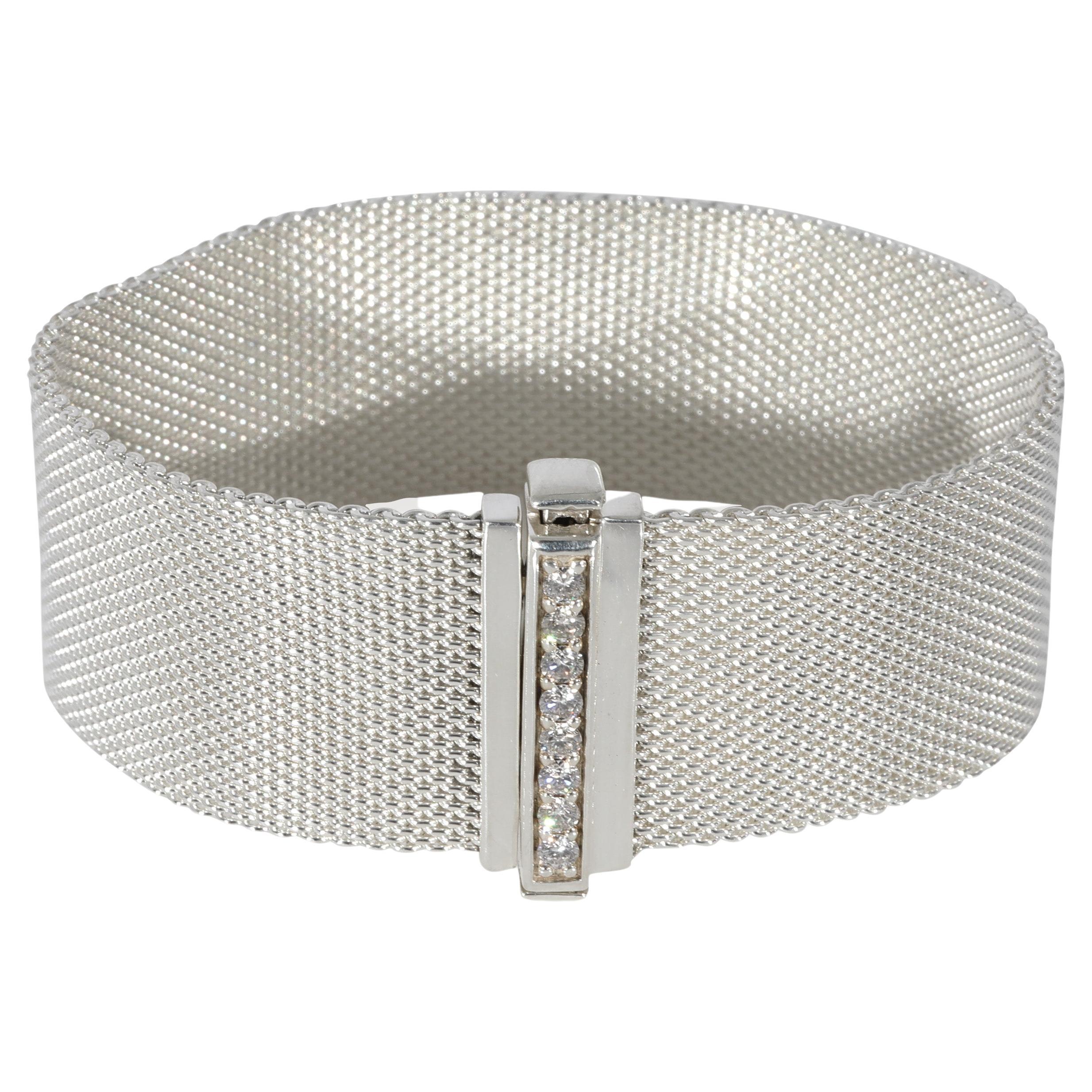 Tiffany & Co. Somerset Diamond Bracelet in Sterling Silver 0.32 CTW