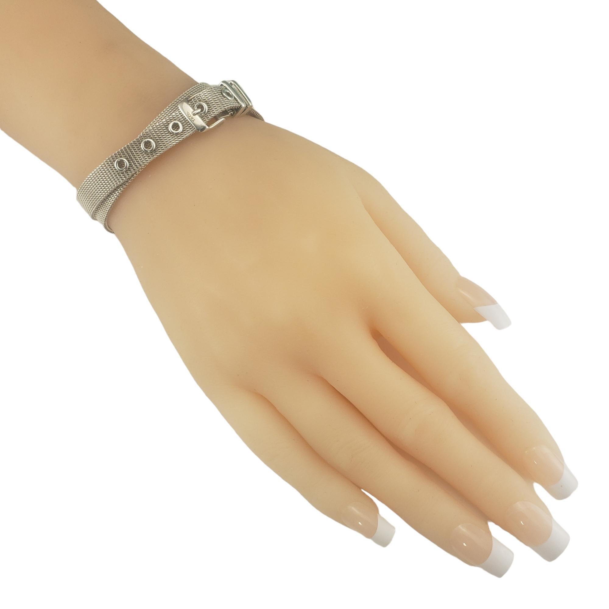 Tiffany & Co. Somerset Double Wrap Sterling Silver Bracelet #16795 For Sale 2