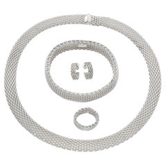 Tiffany 
Co. Somerset Mesh Collection Jewelry Set