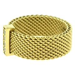 Tiffany Gold Mesh Ring - 11 For Sale on 1stDibs | tiffany mesh ring  discontinued, mesh ring gold, gold mesh ring tiffany