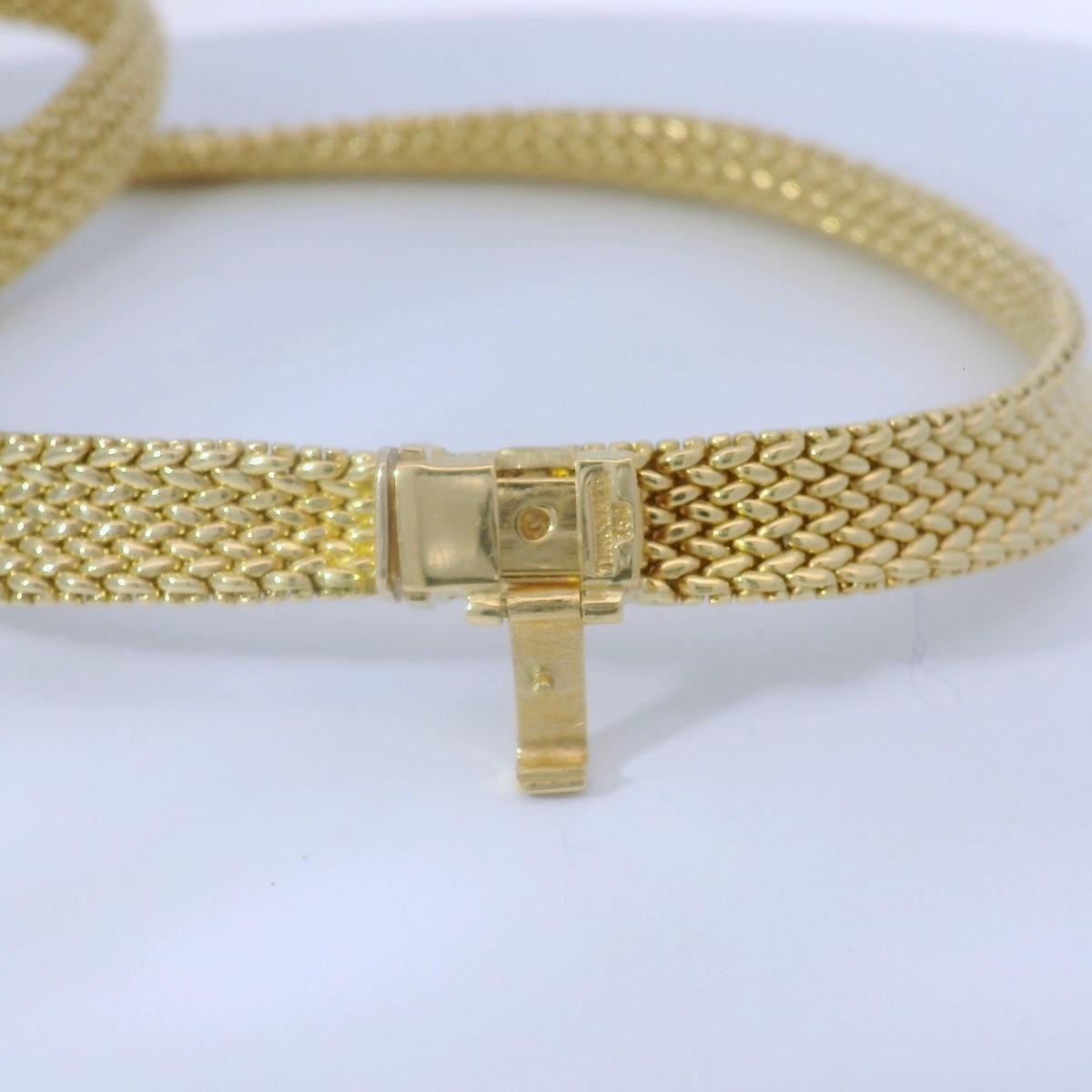 tiffany and co mesh necklace