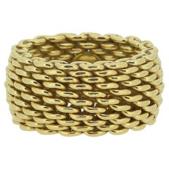 Tiffany & Co. Somerset Mesh Ring Größe I (48)