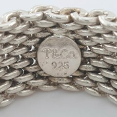 Tiffany & Co. Somerset Mesh Sterling Silver Wedding Band Ring