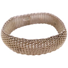 Tiffany & Co. Somerset Mesh Weave Bangle Bracelet