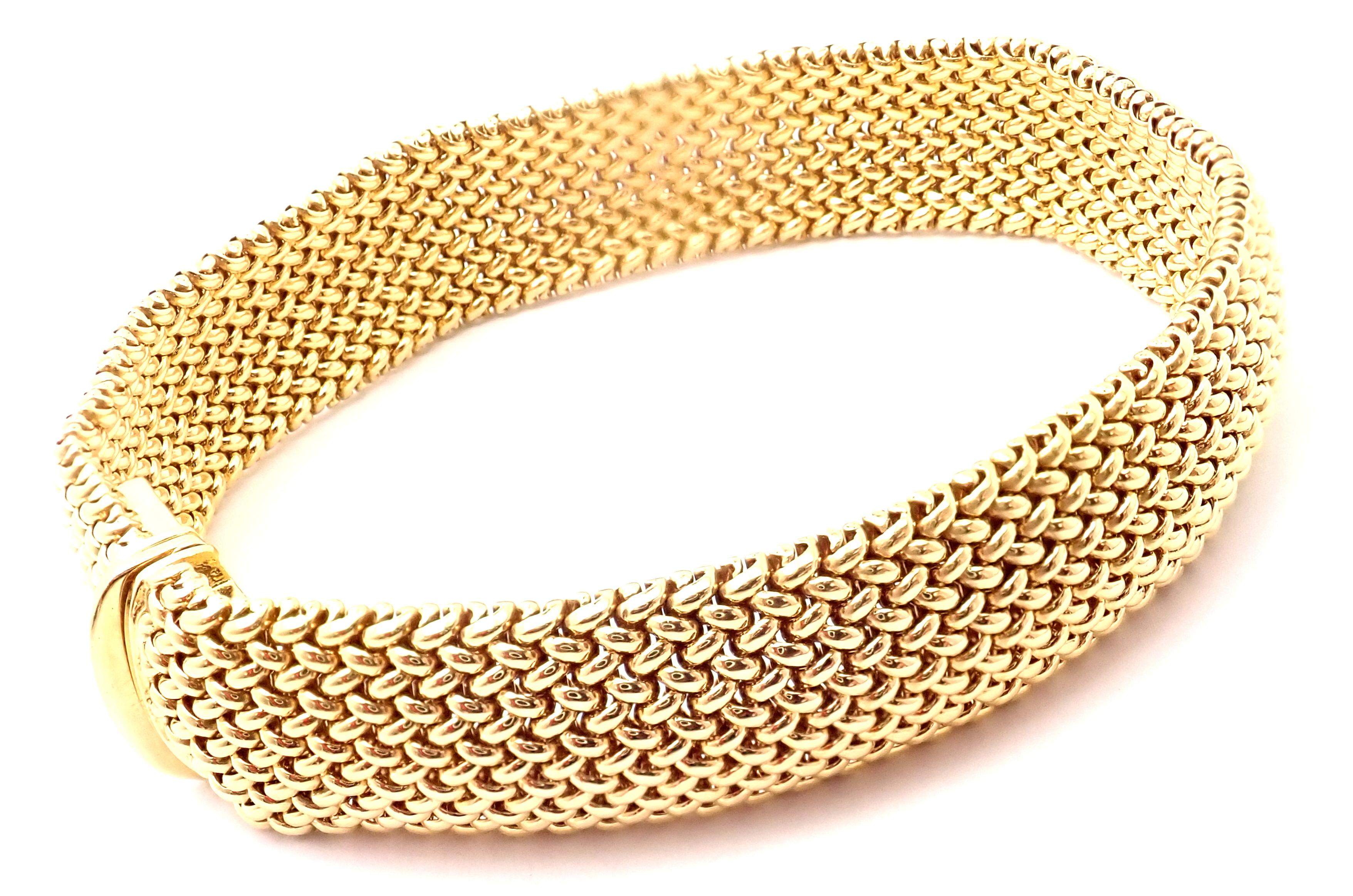 bracelet en or jaune 18k Somerset Mesh par TIffany & Co. 
Détails : 
Longueur : 7.5