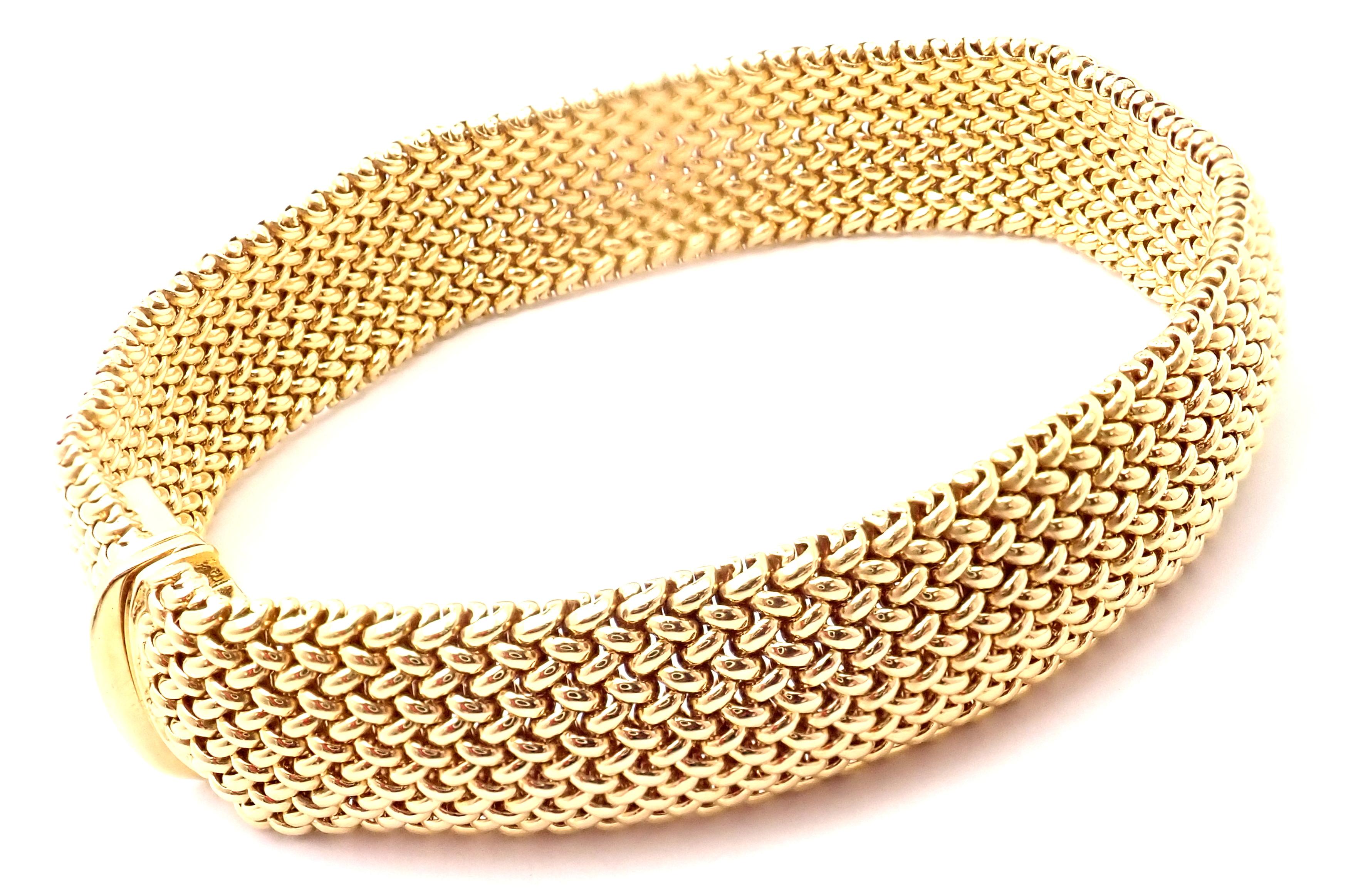 18k Yellow Gold Somerset Mesh Bracelet by TIffany & Co.
Details: 
Length: 7.5